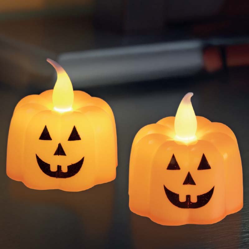 Smart Garden Jack-O'-Lantern LED Candles 2pk