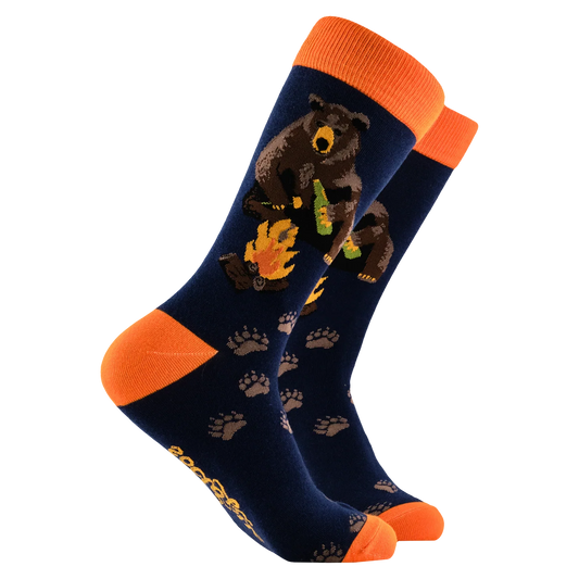 Socktopus Camp Out Bear Socks