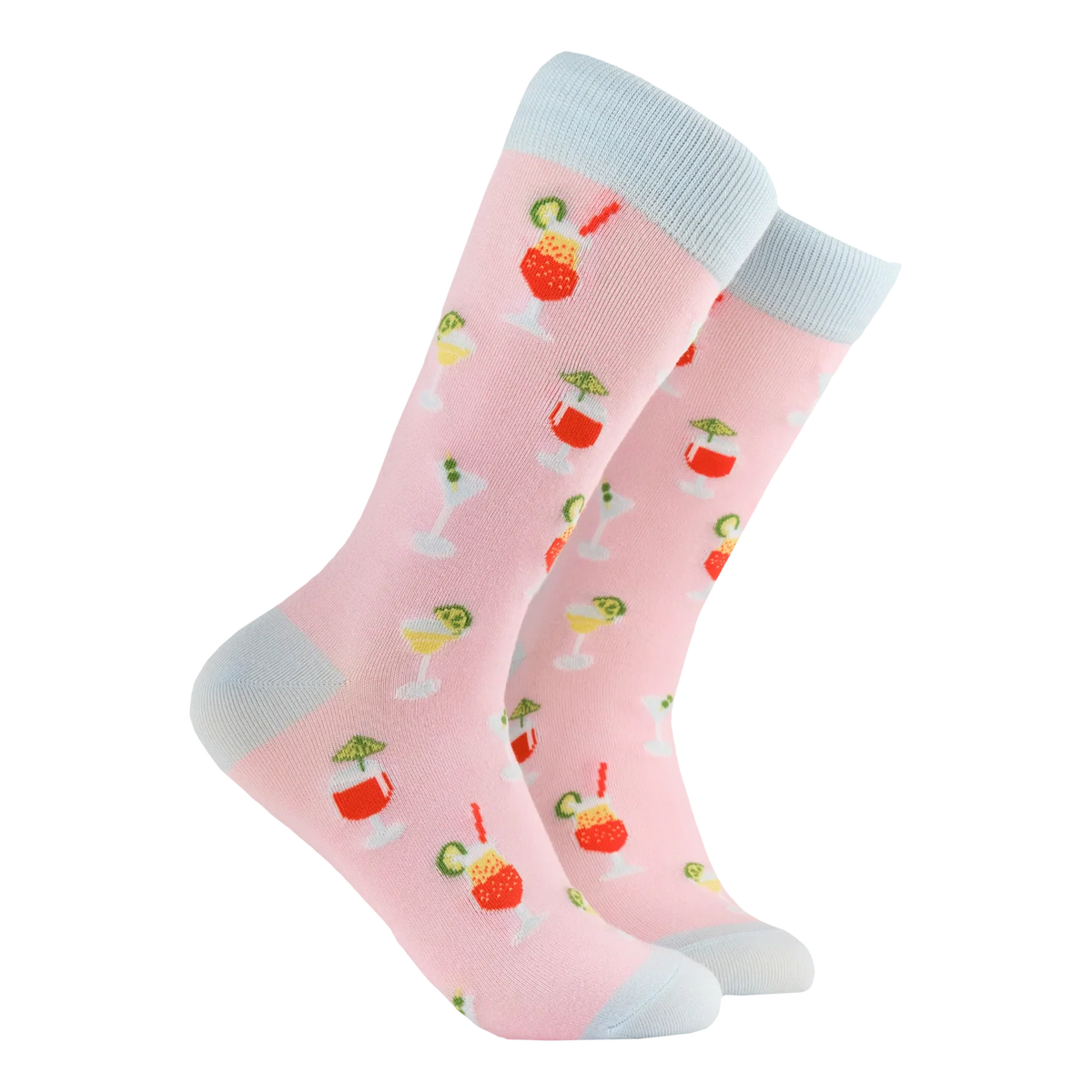Socktopus Cocktail Bamboo Socks featuring a colorful cocktail pattern on soft bamboo blend fabric