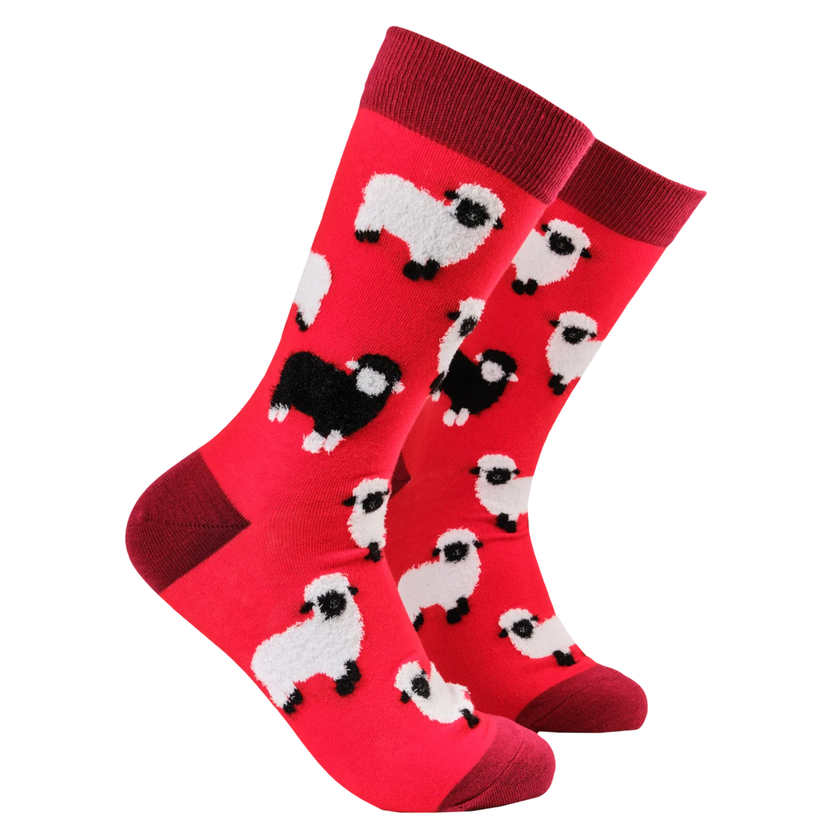 Socktopus Fluffy Sheep Socks featuring textured fluffy sheep detailing on a soft cotton blend fabric