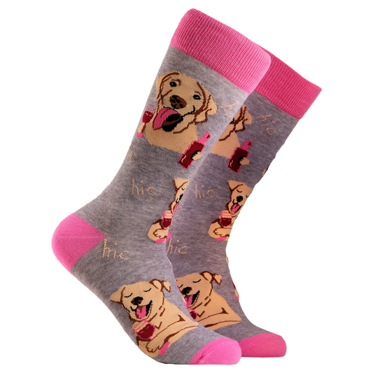 Socktopus Lab In Wine Dog Socks