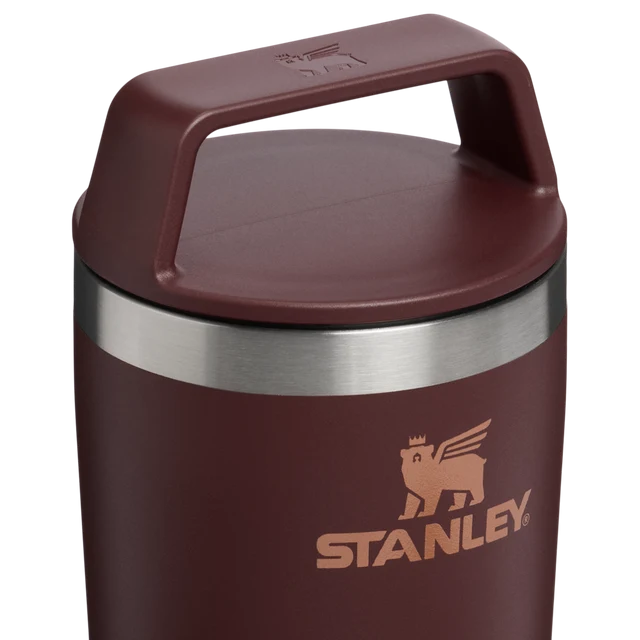 Stanley Café-to-Go Travel Mug 0.35L Coffee showing two-piece lid and insulated body