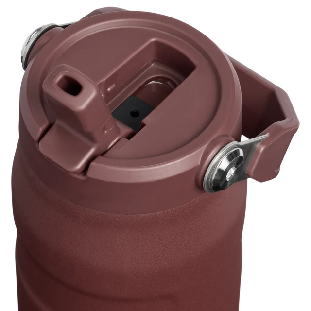 Stanley IceFlow Bottle Flip Straw 2.0 Coffee 0.71L showing detail of the lid and removable spout mechanism