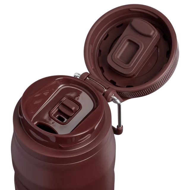 Stanley IceFlow Bottle Twist Flip Coffee 0.71L displaying open twist-to-flip lid mechanism