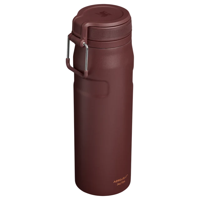 Stanley IceFlow Bottle Twist Flip Coffee 0.71L displaying open twist-to-flip lid mechanism