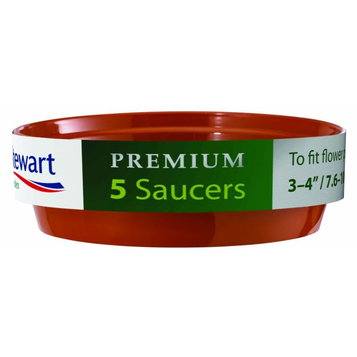 Stewart Premium Flower Pot Saucers 5" Pack of 5