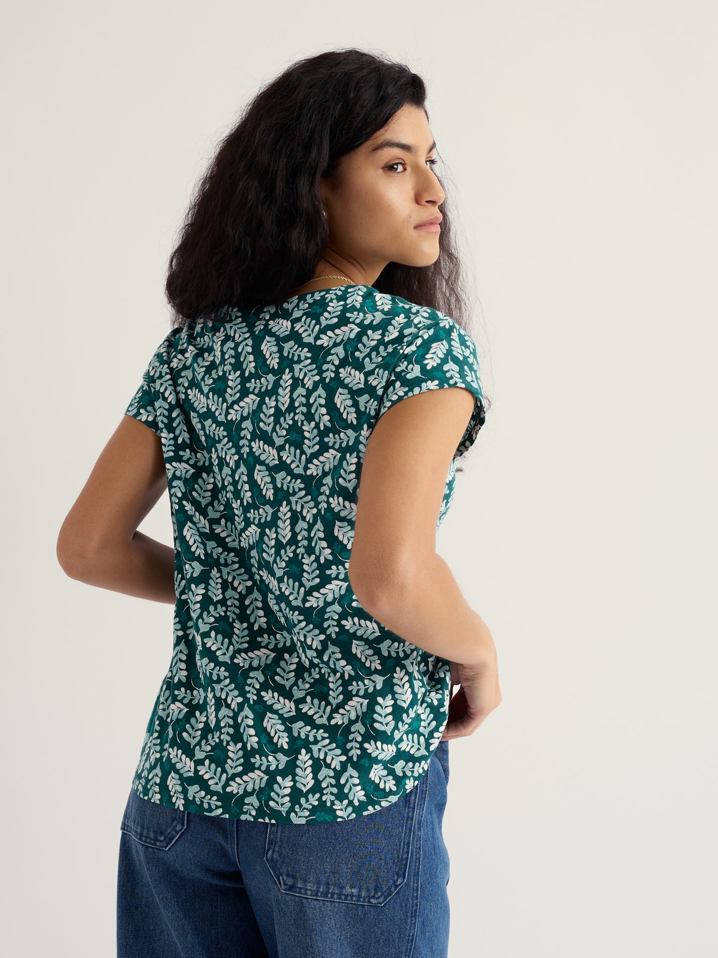 Seasalt Studio Glass V-Neck Jersey Top