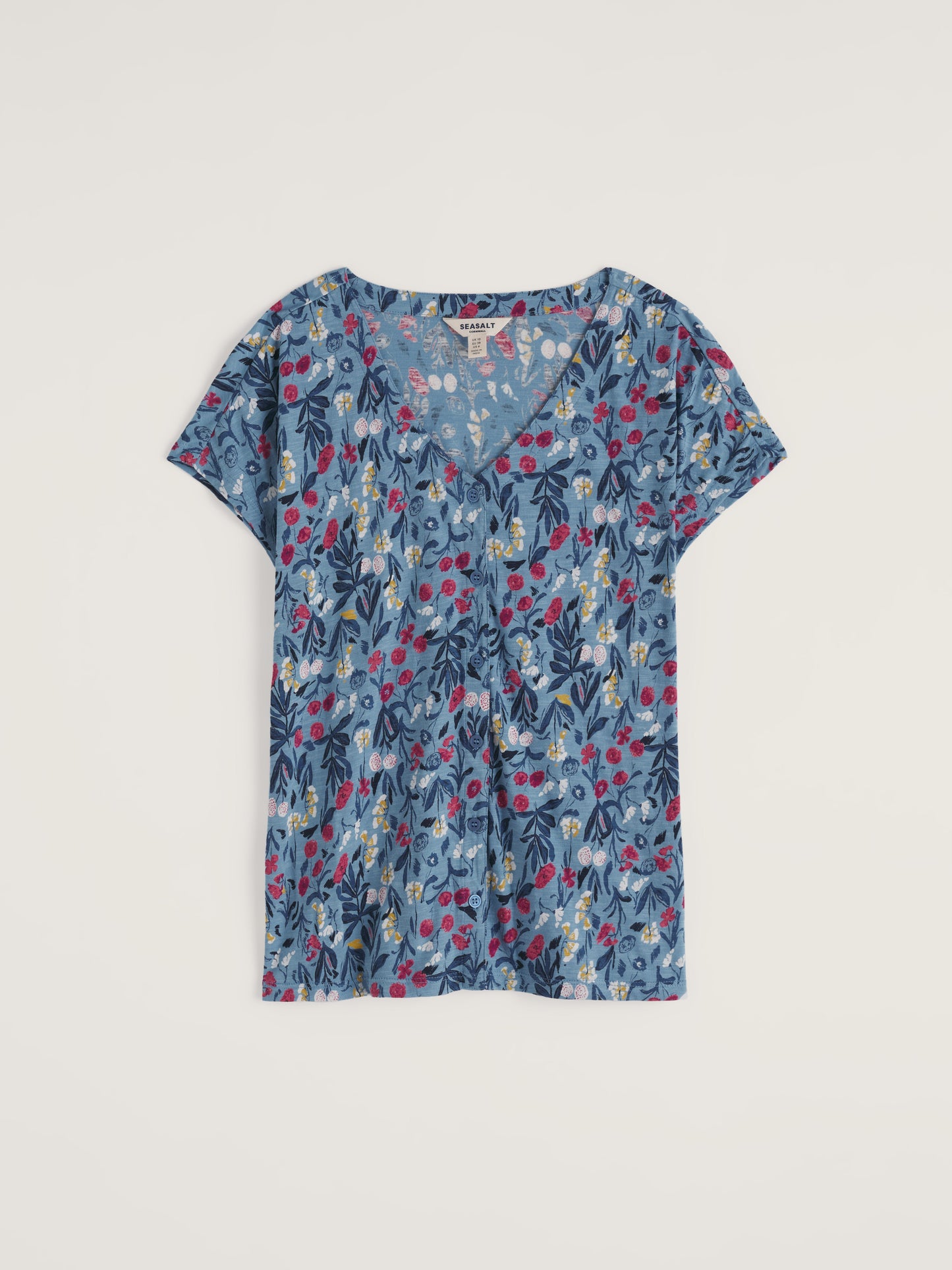 Seasalt Studio Glass V-Neck Jersey Top