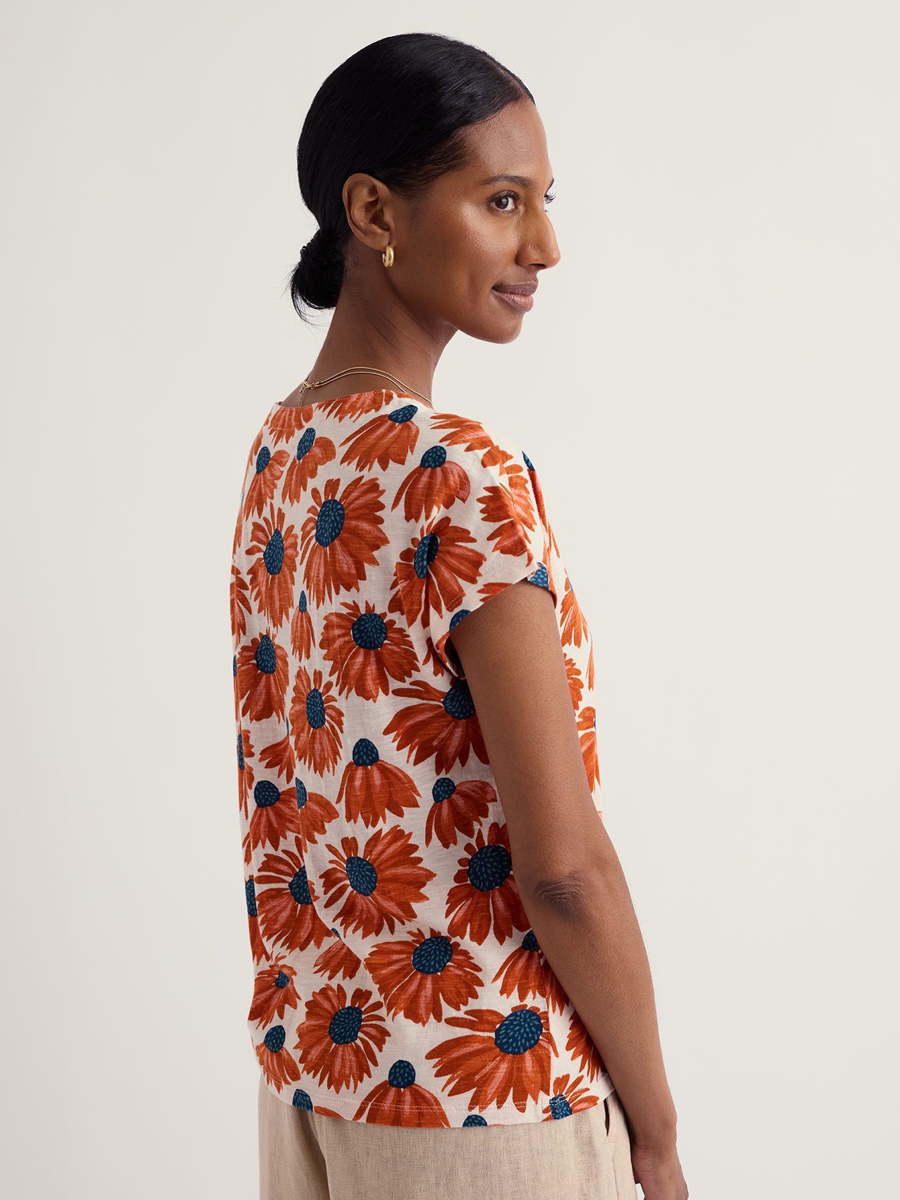 Seasalt Studio Glass V-Neck Jersey Top