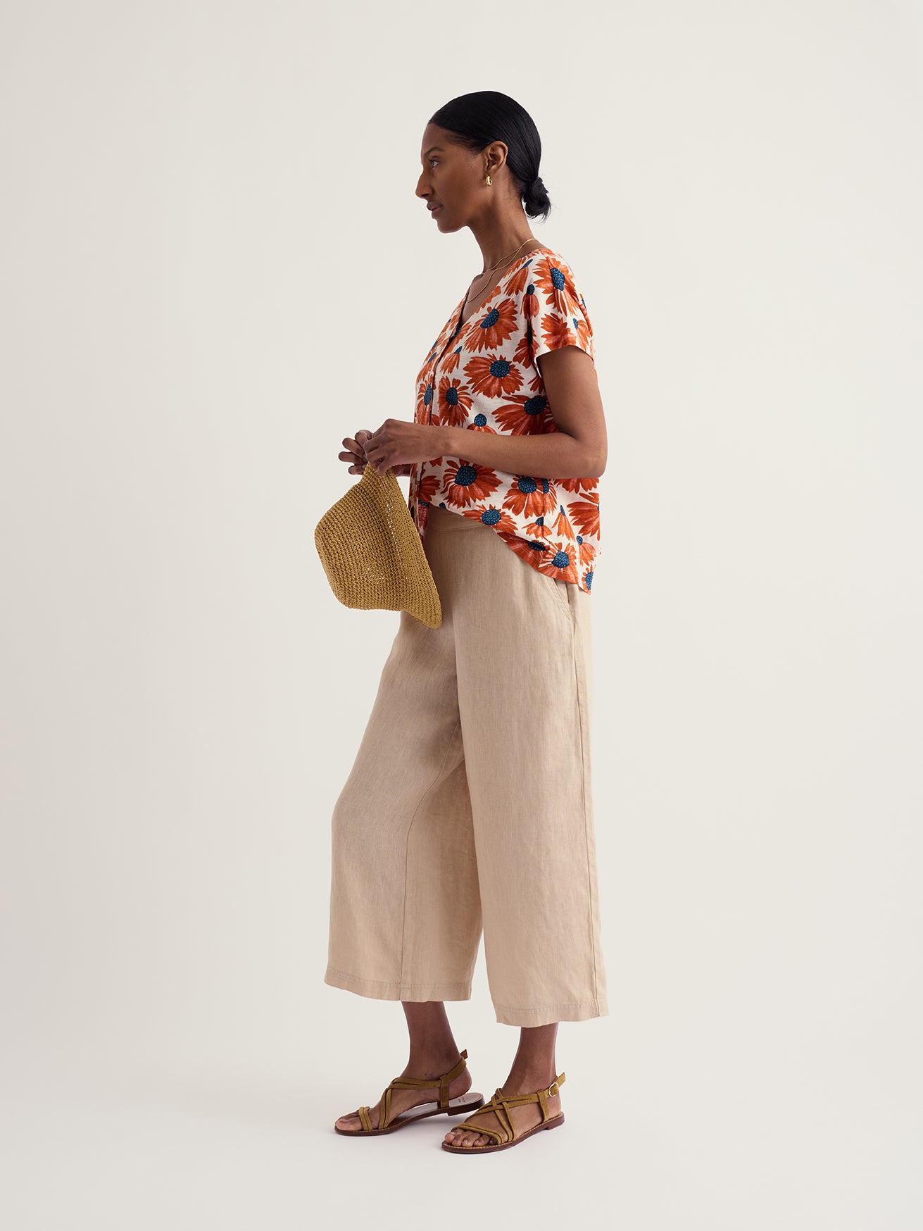 Seasalt Studio Glass V-Neck Jersey Top