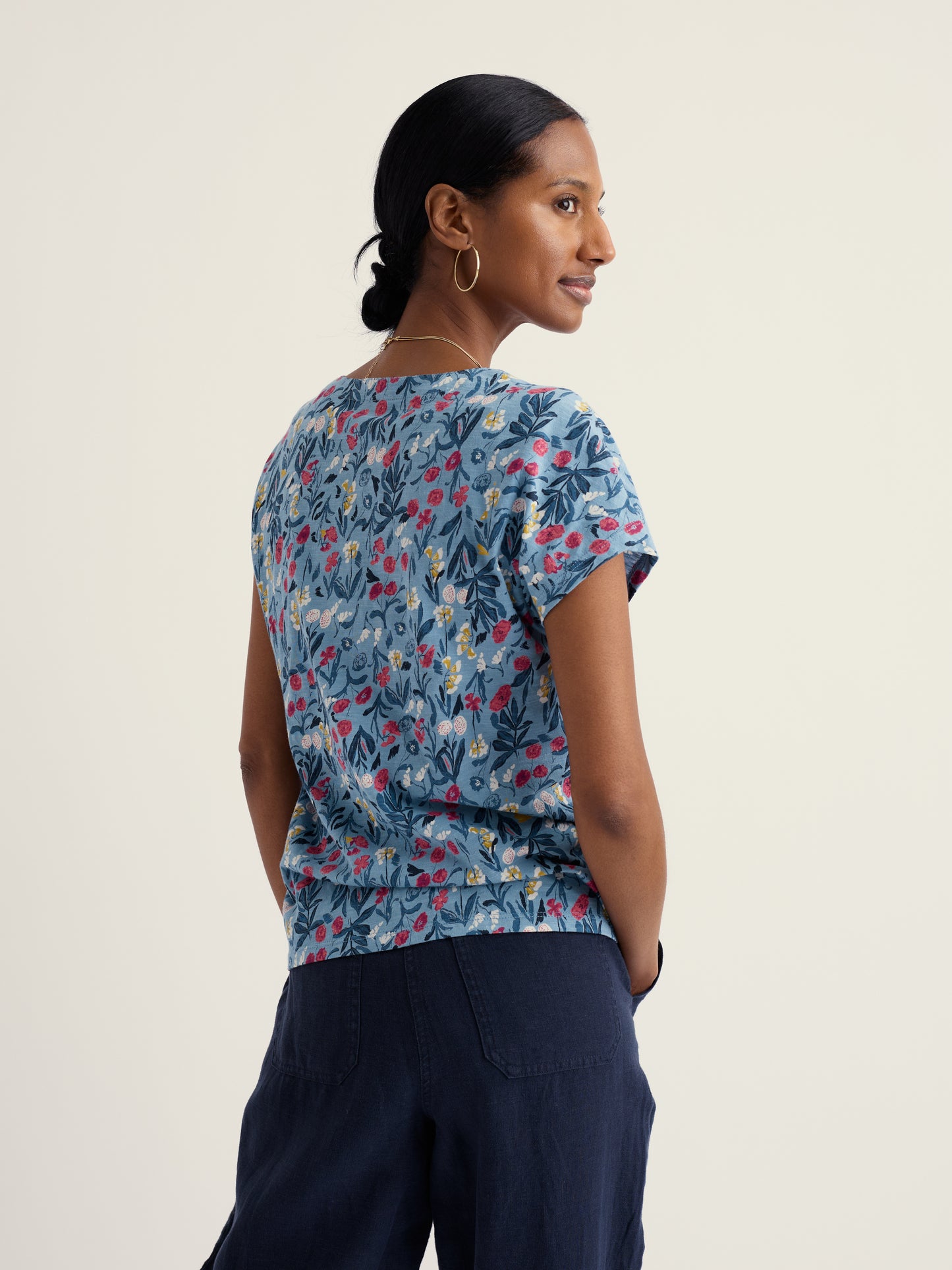 Seasalt Studio Glass V-Neck Jersey Top