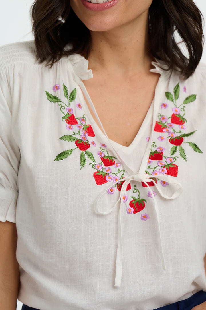 Sugarhill Brighton Angelique Shirred Top