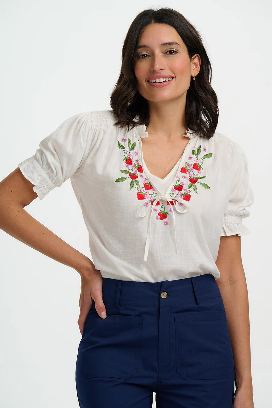 Sugarhill Brighton Angelique Shirred Top