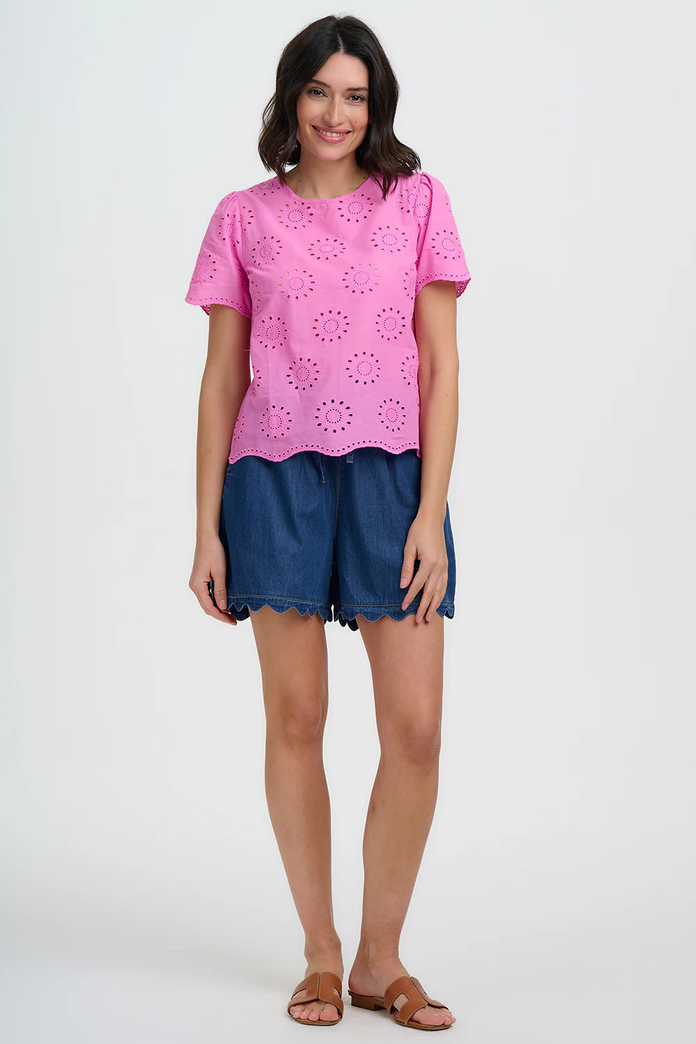 Sugarhill Brighton Bonita Broderie Anglaise Top
