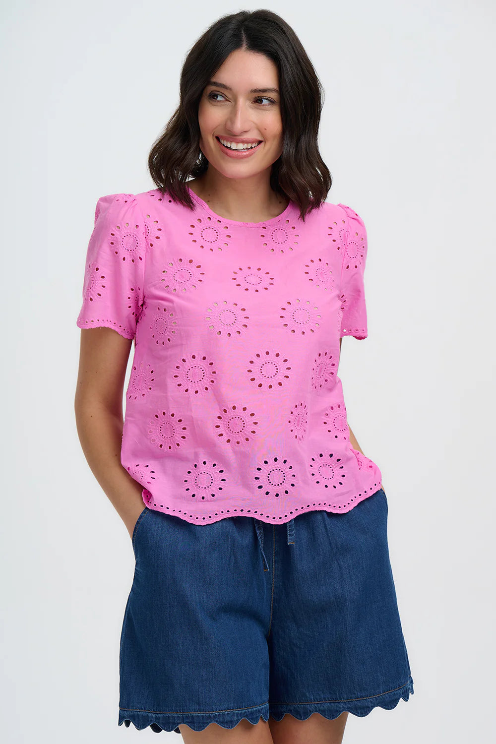 Sugarhill Brighton Bonita Broderie Anglaise Top