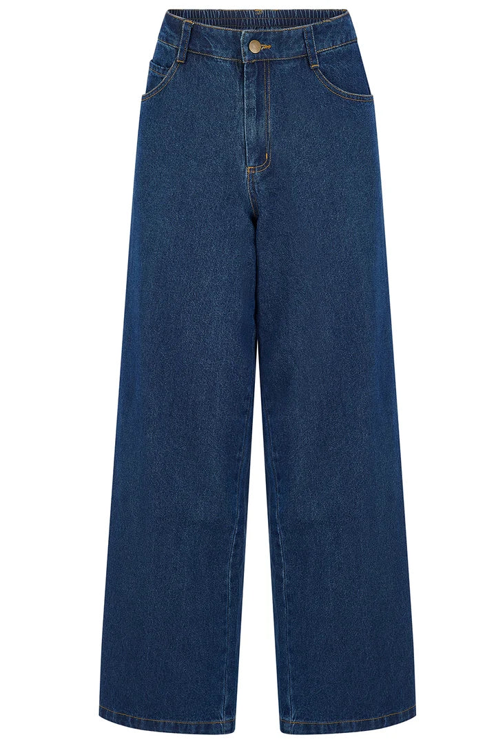 Sugarhill Justina Denim Wide Leg Trousers