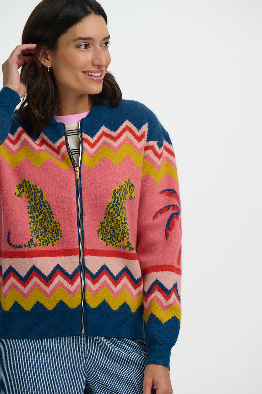 Sugarhill Brighton Solana Knitted Bomber