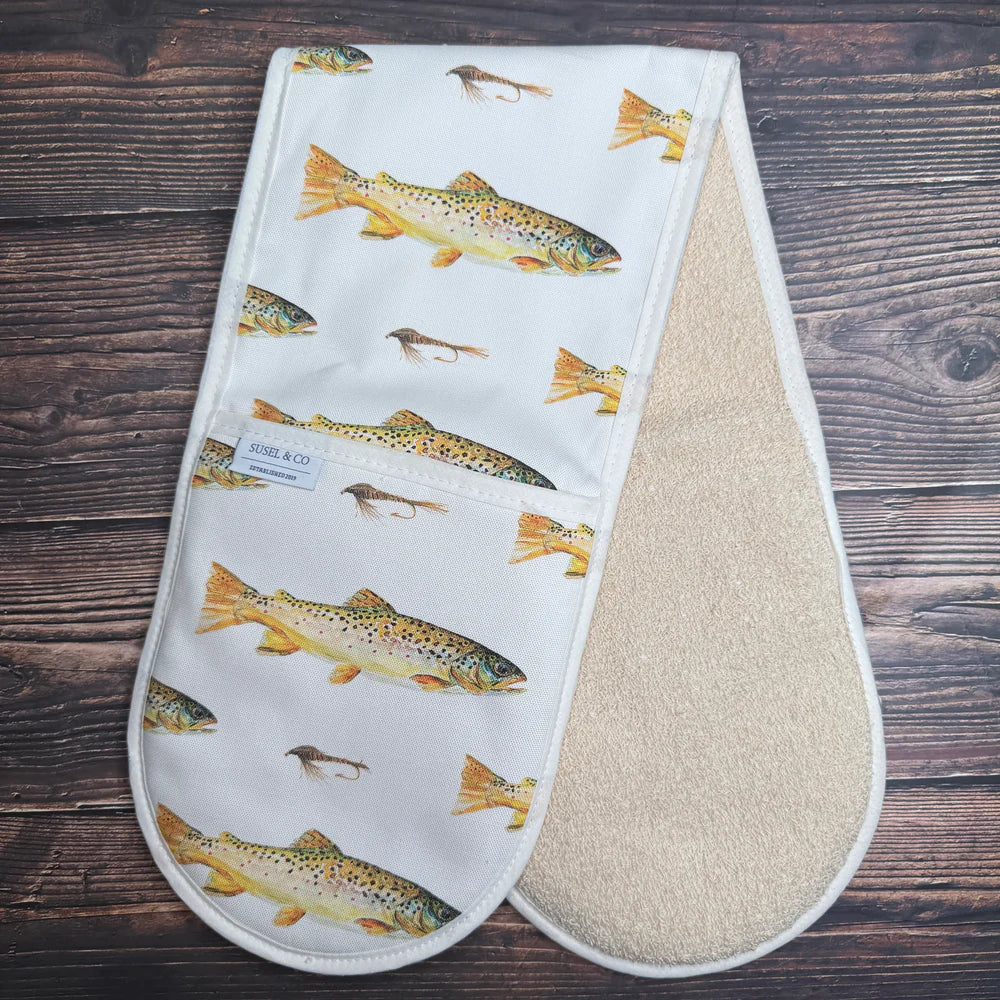 Susel & Co Brown Trout Double Oven Glove