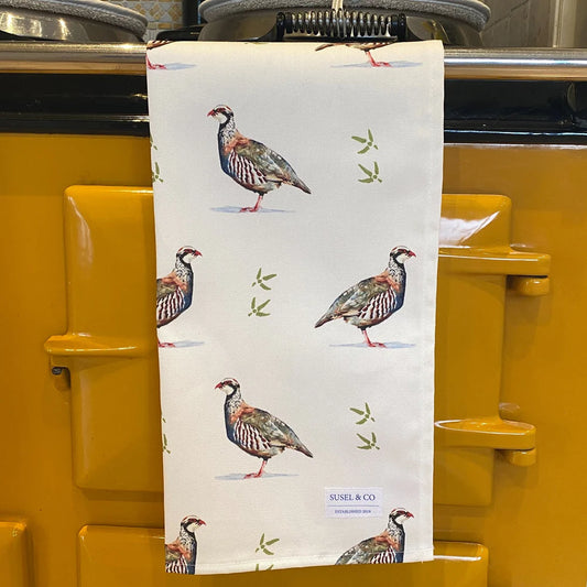 Susel & Co Partridge Tea Towel