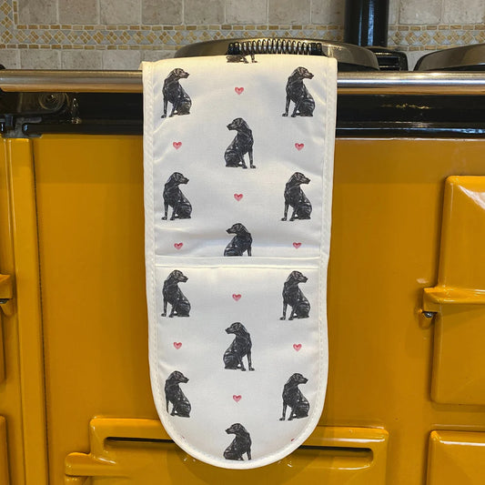Susel & Co Black Lab Double Oven Glove