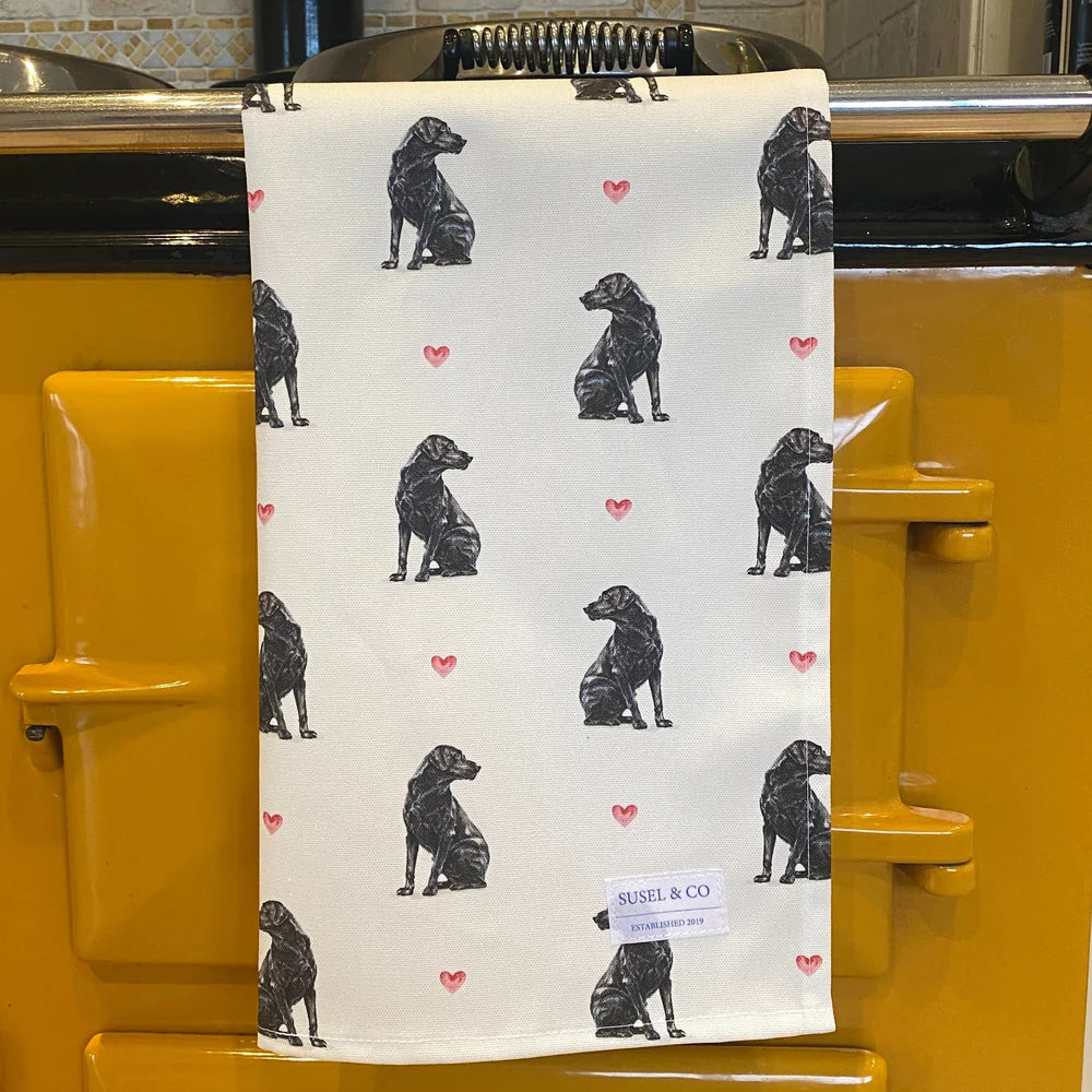 Susel & Co Black Lab Tea Towel