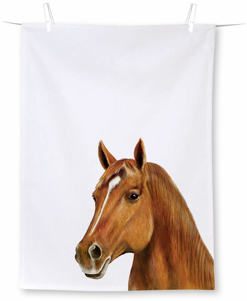 IHR Farm Horse Tea Towel