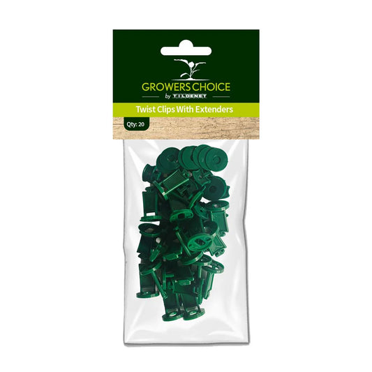 Tildenet Growers Choice Twist Clips with Extenders 20-Pack