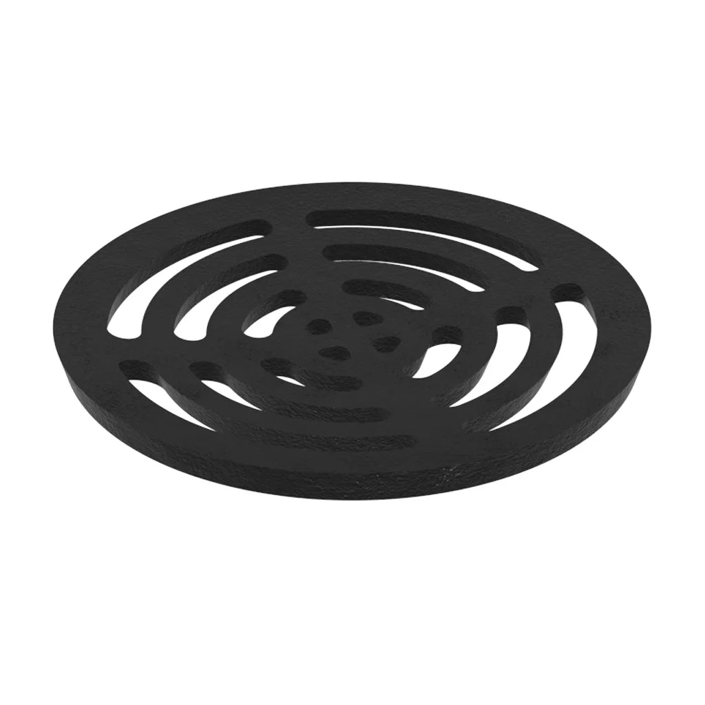 Cast Iron Gully Grate - Round Dished Pattern 6"