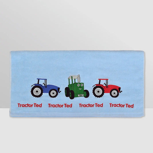 Tractor Ted Towel Navy