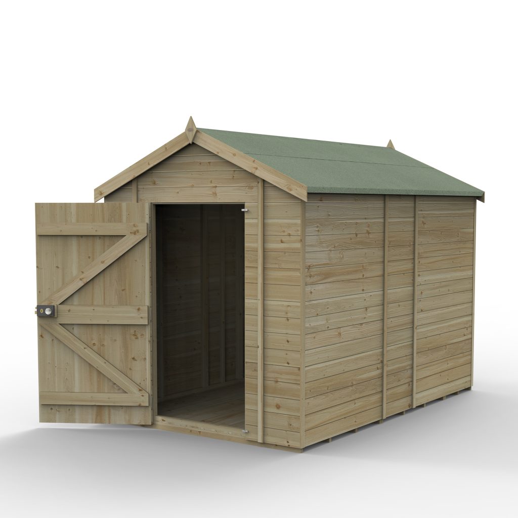 Forest Garden Timberdale 10x6 Apex Shed without Windows