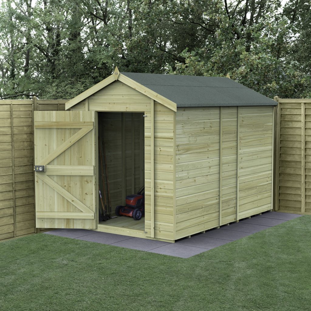 Forest Garden Timberdale 10x6 Apex Shed – No Windows