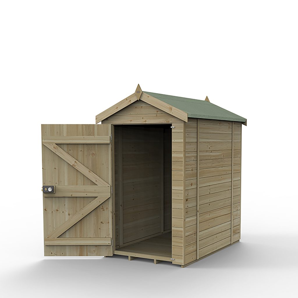 Forest Garden Timberdale 6x4 Apex Shed No Window