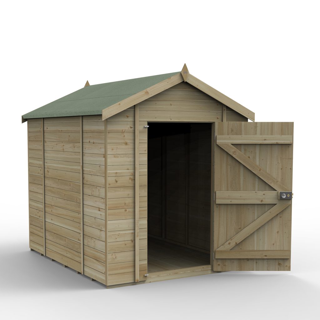 Forest Garden Timberdale 8x6 Apex Shed without Windows