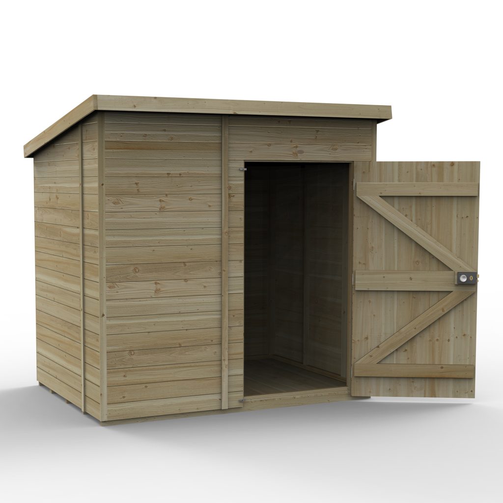 Forest Garden Timberdale 7x5 Pent Shed without Windows
