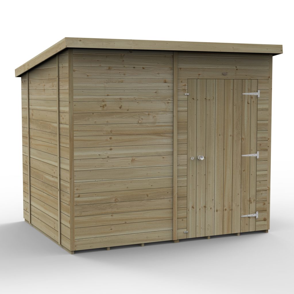 Forest Garden Timberdale 8x6 Pent Shed without Windows
