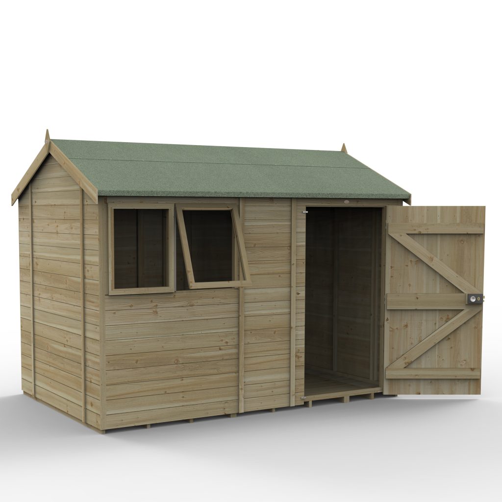Forest Garden Timberdale 10x6 Reverse Apex Shed
