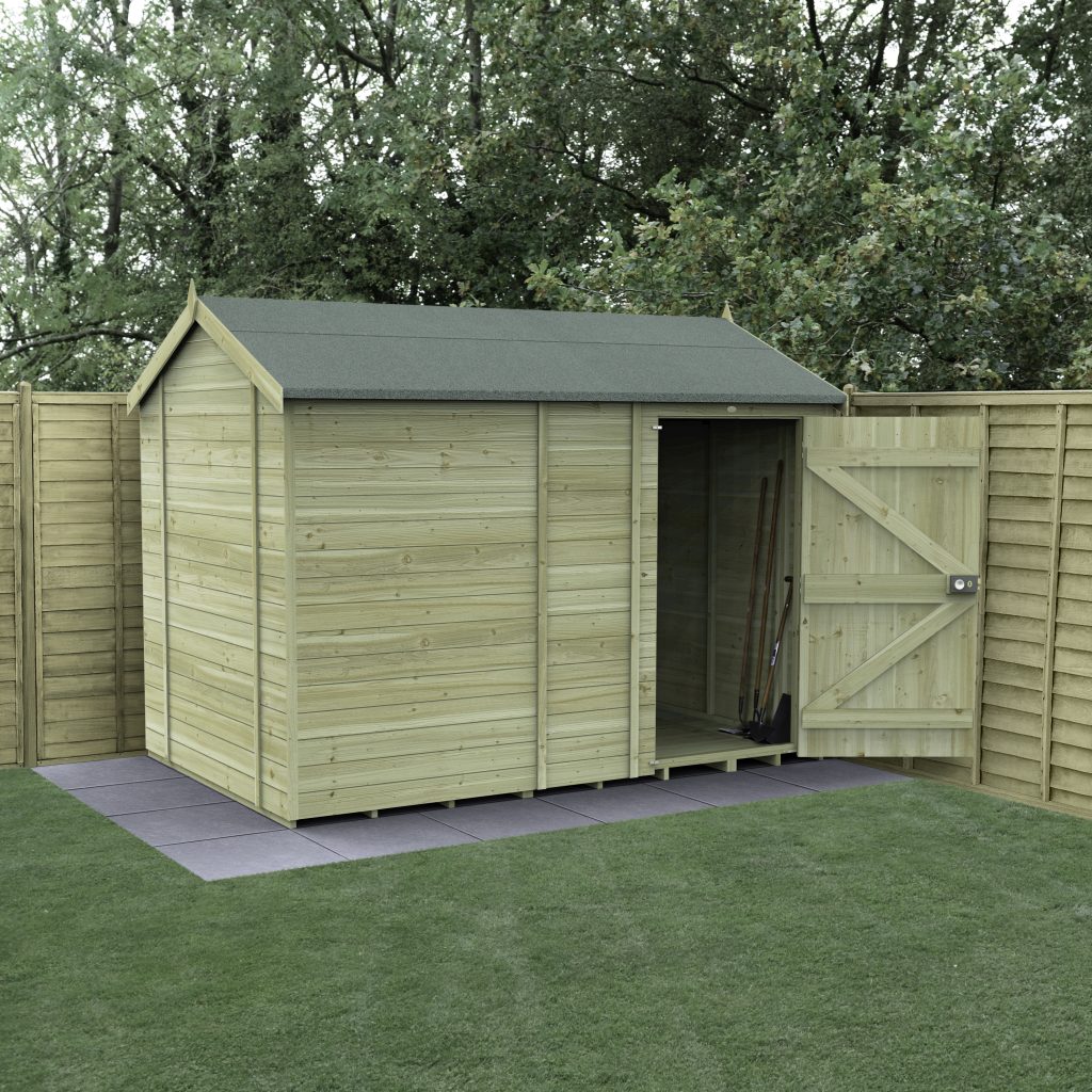 Forest Garden Timberdale 10x6 Reverse Apex Shed - No Windows