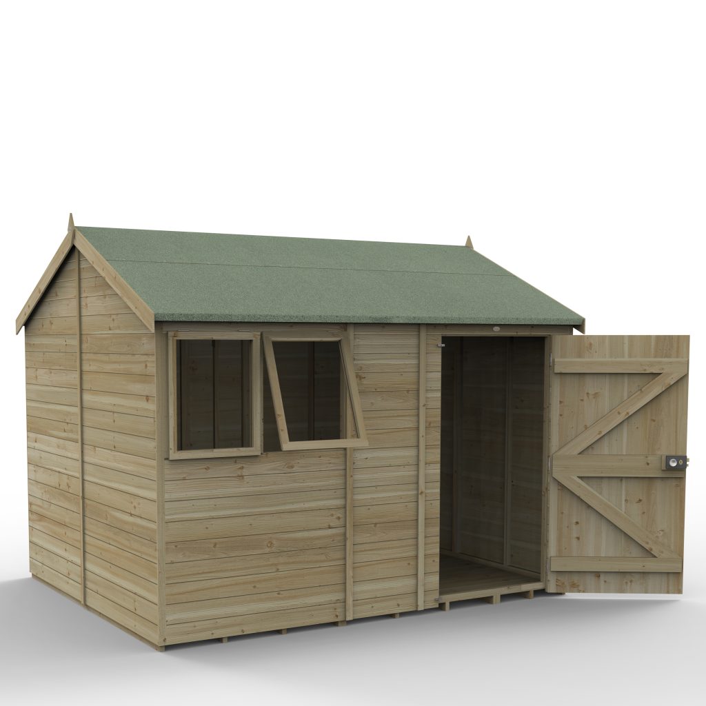 Forest Garden Timberdale 10x8 Reverse Apex Shed