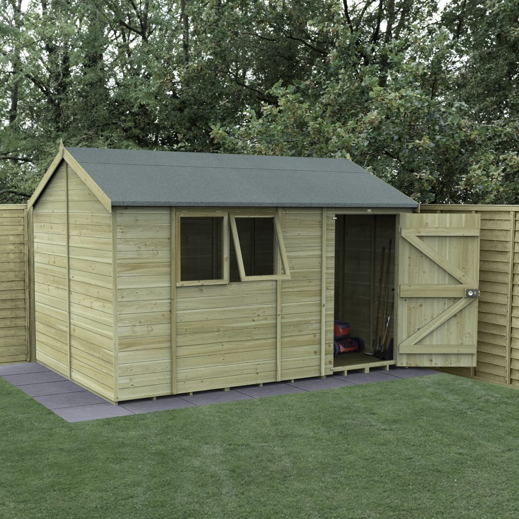 Forest Garden Timberdale 12x8 Reverse Apex Shed