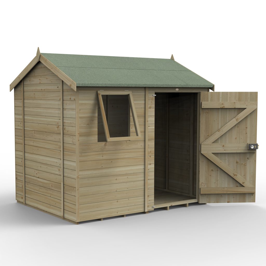 Forest Garden Timberdale 8x6 Reverse Apex Shed