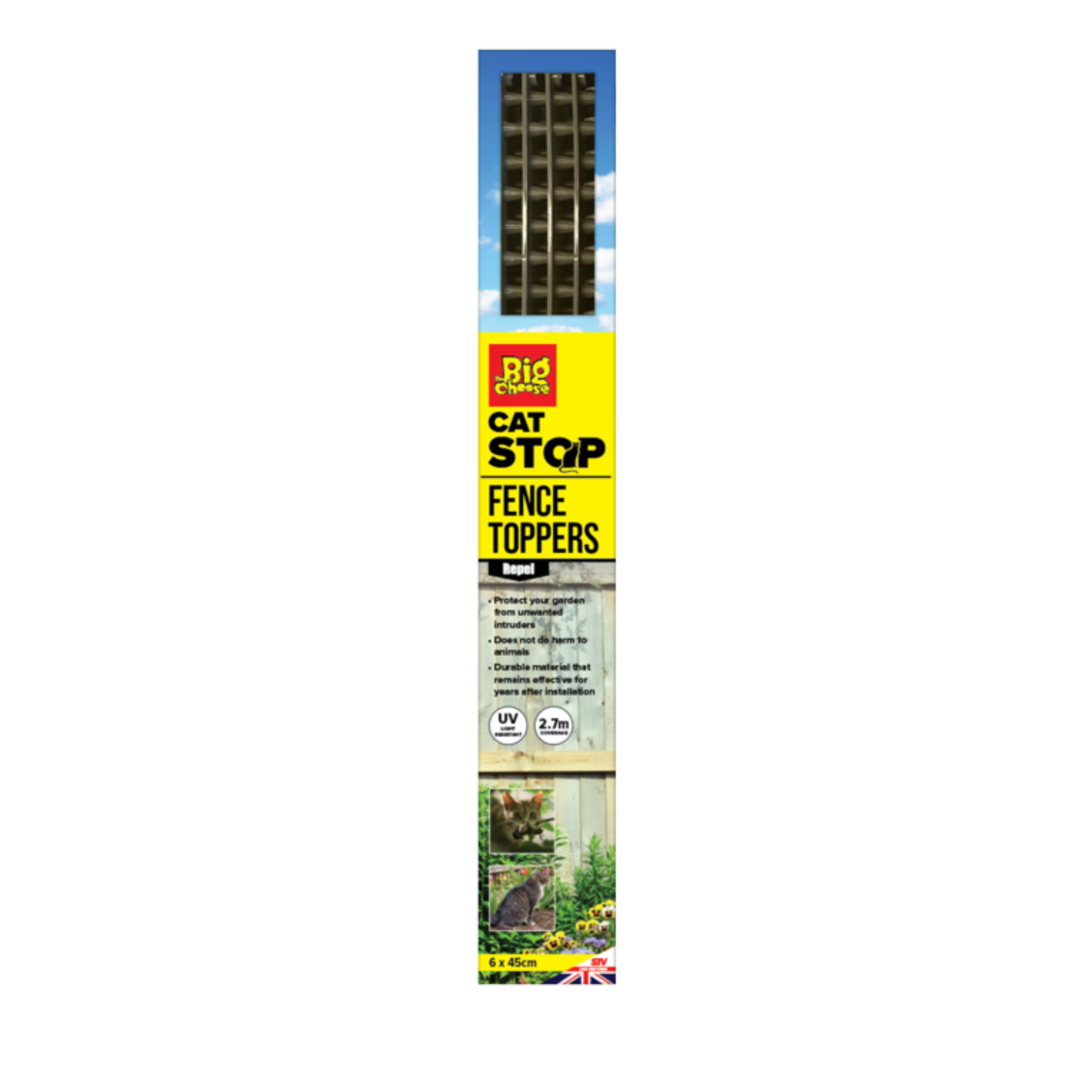 STV The Big Cheese Prickle Strip Garden Fence Topper - 45cm - 6PK