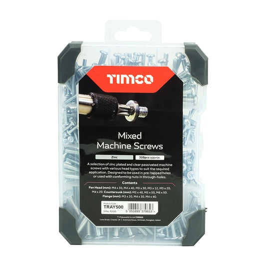 TIMCO Mix Machine Screws Zinc 320pcs - 320 PCS
