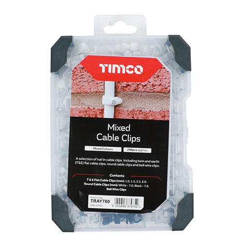 TIMCO Mix Cable Clips 290pcs - 290 PCS