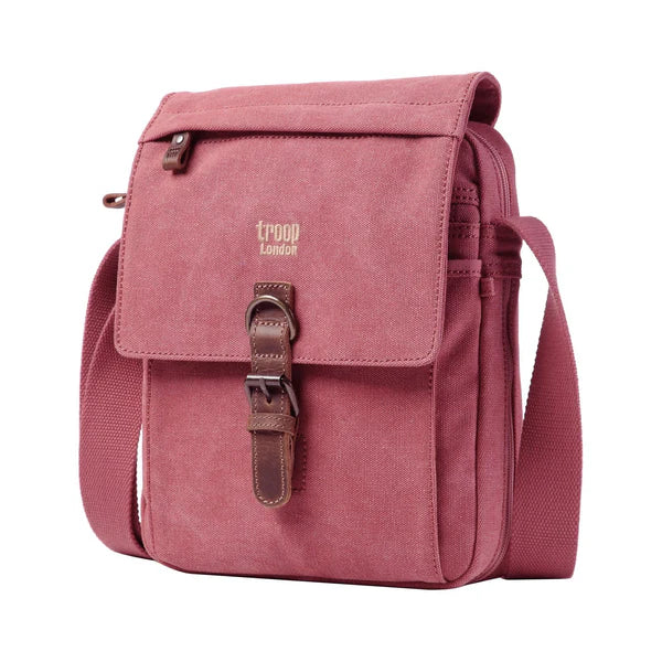 Troop London Classic Canvas Across Body Buckle Bag TRP0211