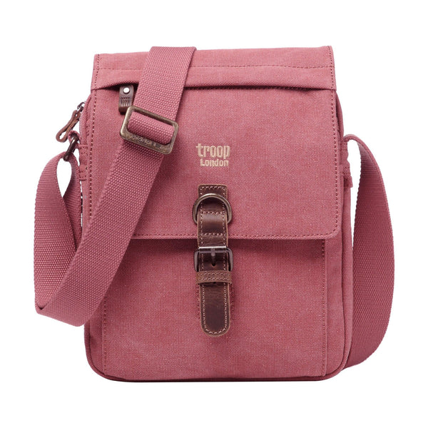 Troop London Classic Canvas Across Body Buckle Bag TRP0211