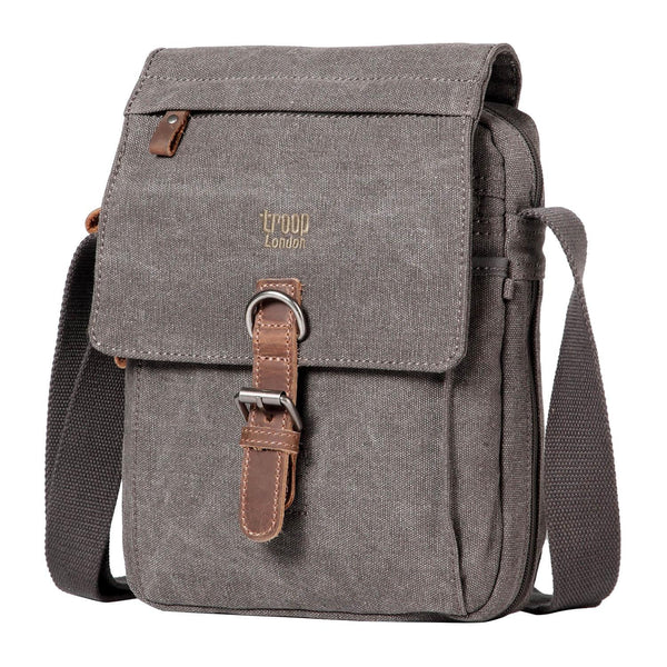 Troop London Classic Canvas Across Body Buckle Bag TRP0211