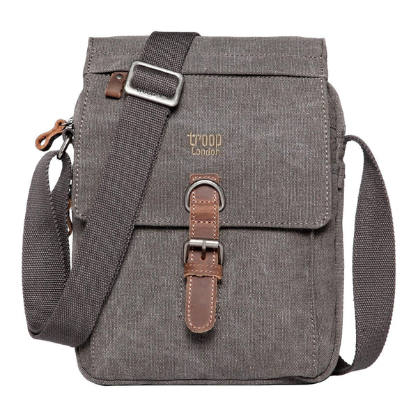 Troop London Classic Canvas Across Body Buckle Bag TRP0211