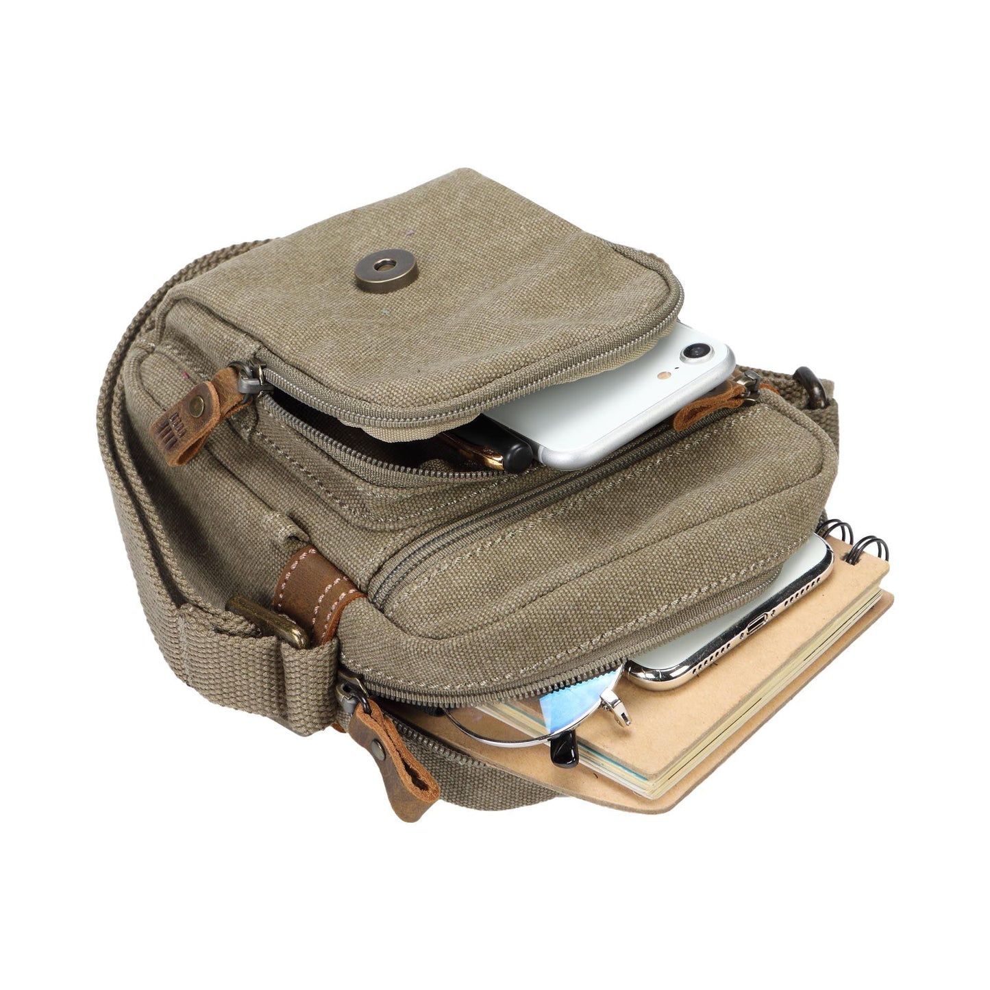 Troop London Classic Canvas Across Body Bag