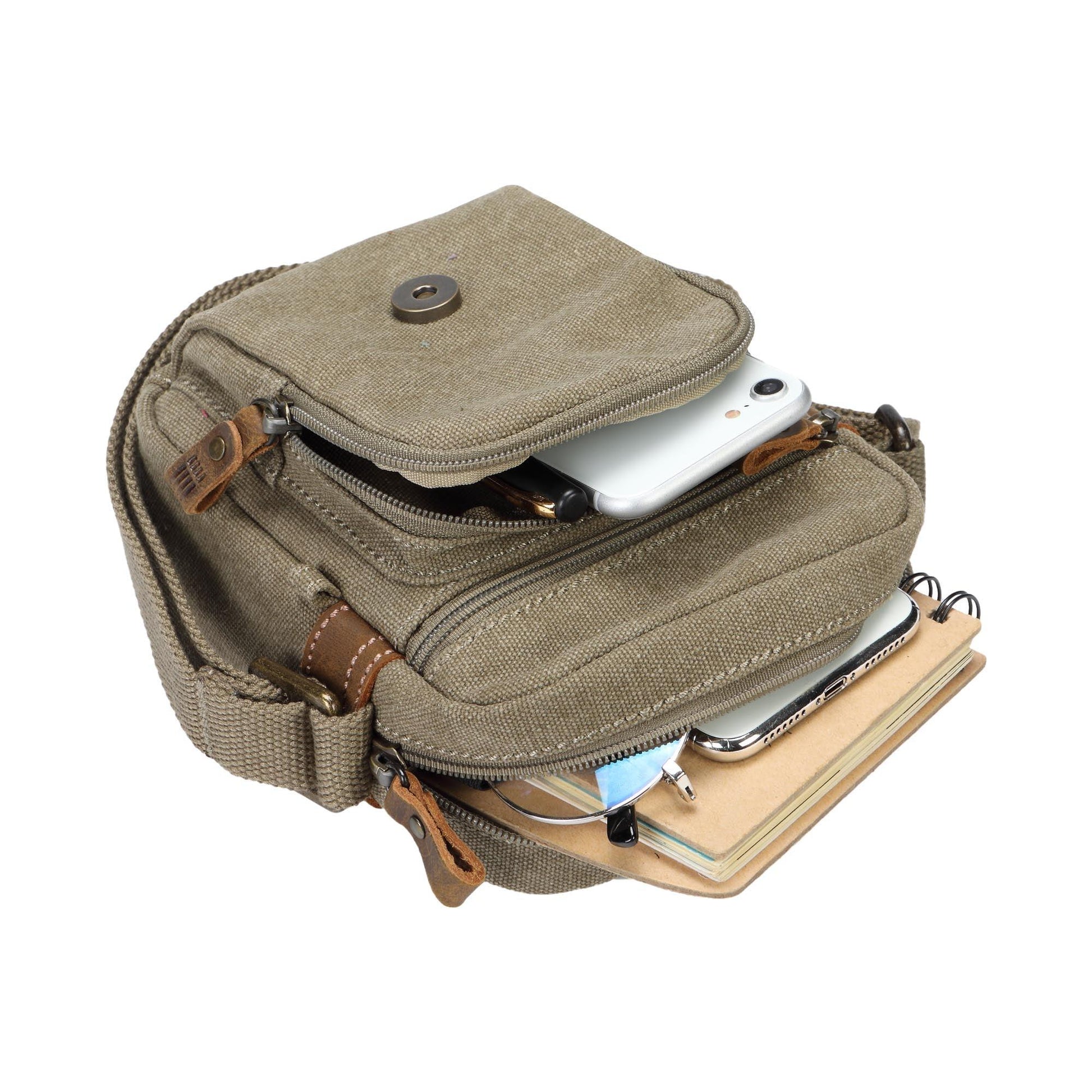 Troop London Classic Canvas Across Body Bag