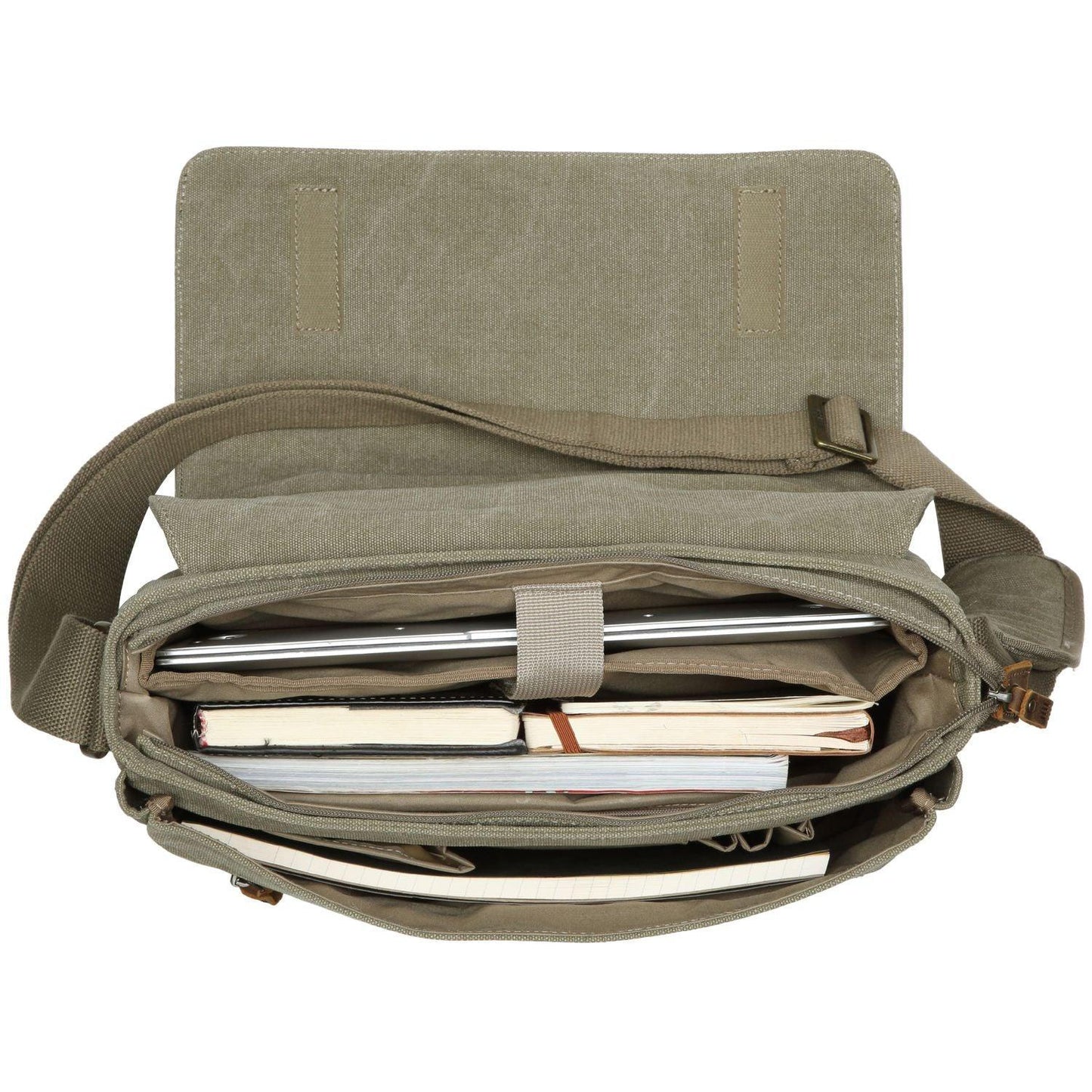 Troop London Classic Canvas Laptop Messenger Bag